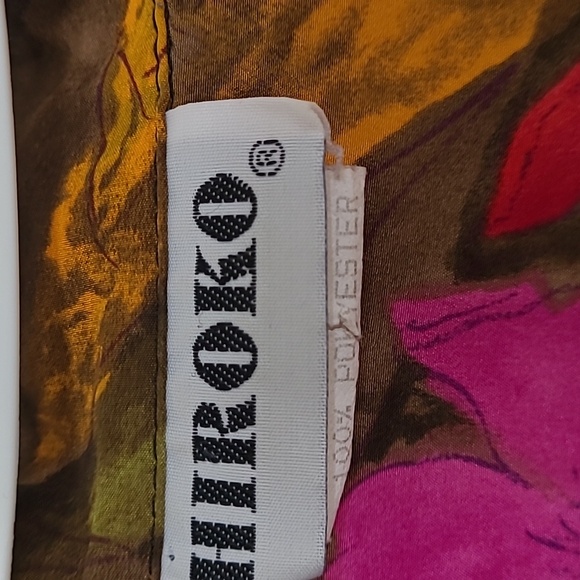 Vintage Hiroko Koshino '90s rich floral blouse, Made in 🇨🇦 Mint Condition - Picture 11 of 14